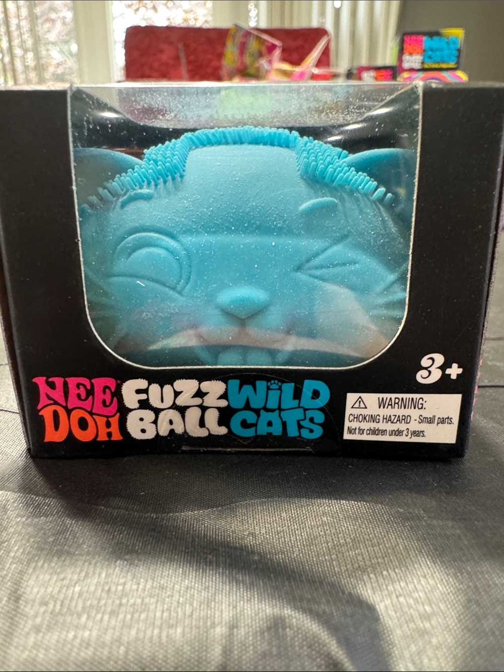 NeeDoh Fuzz Ball Wild Cats - Blue